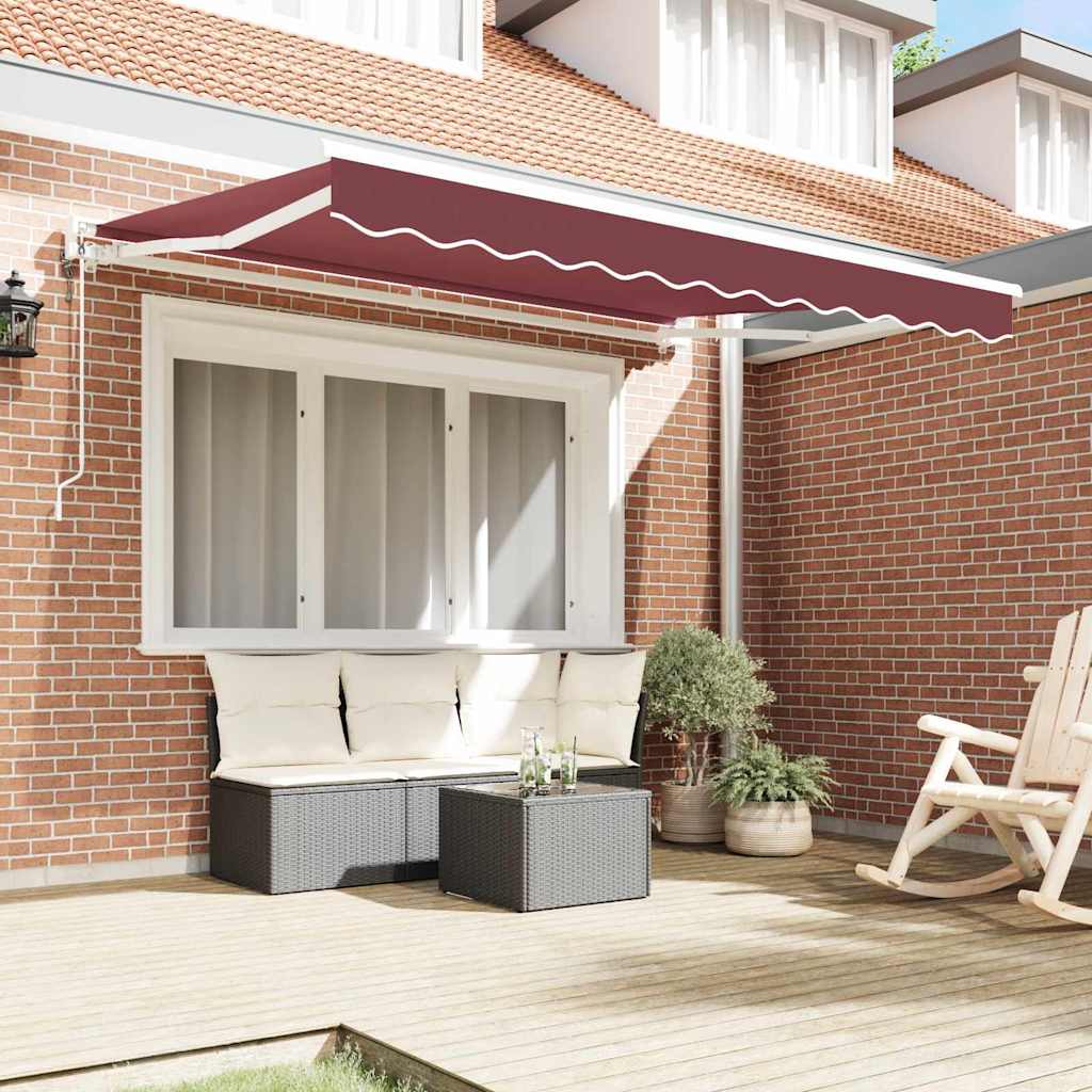 Markiseramme Bordeaux 250 x 200 cm Polyester med PU belægning