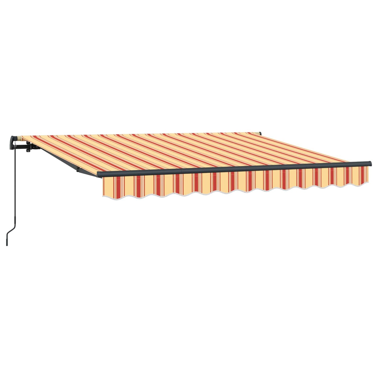 Utrækkelig Markise Gul og orange 250 x 200 cm Stof