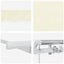 Utrækkelig Markise Creme 300 x 200 cm Stof