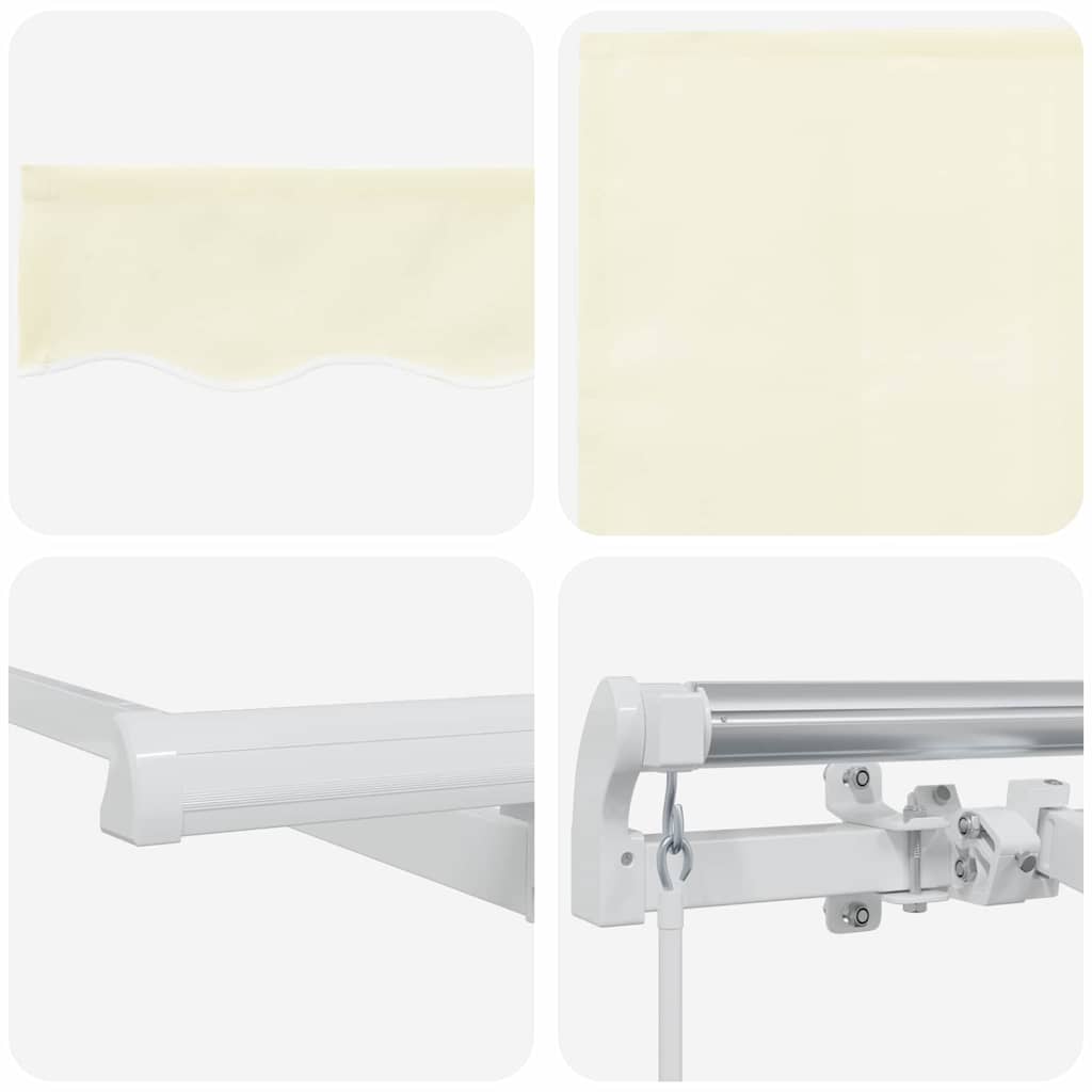 Utrækkelig Markise Creme 300 x 200 cm Stof