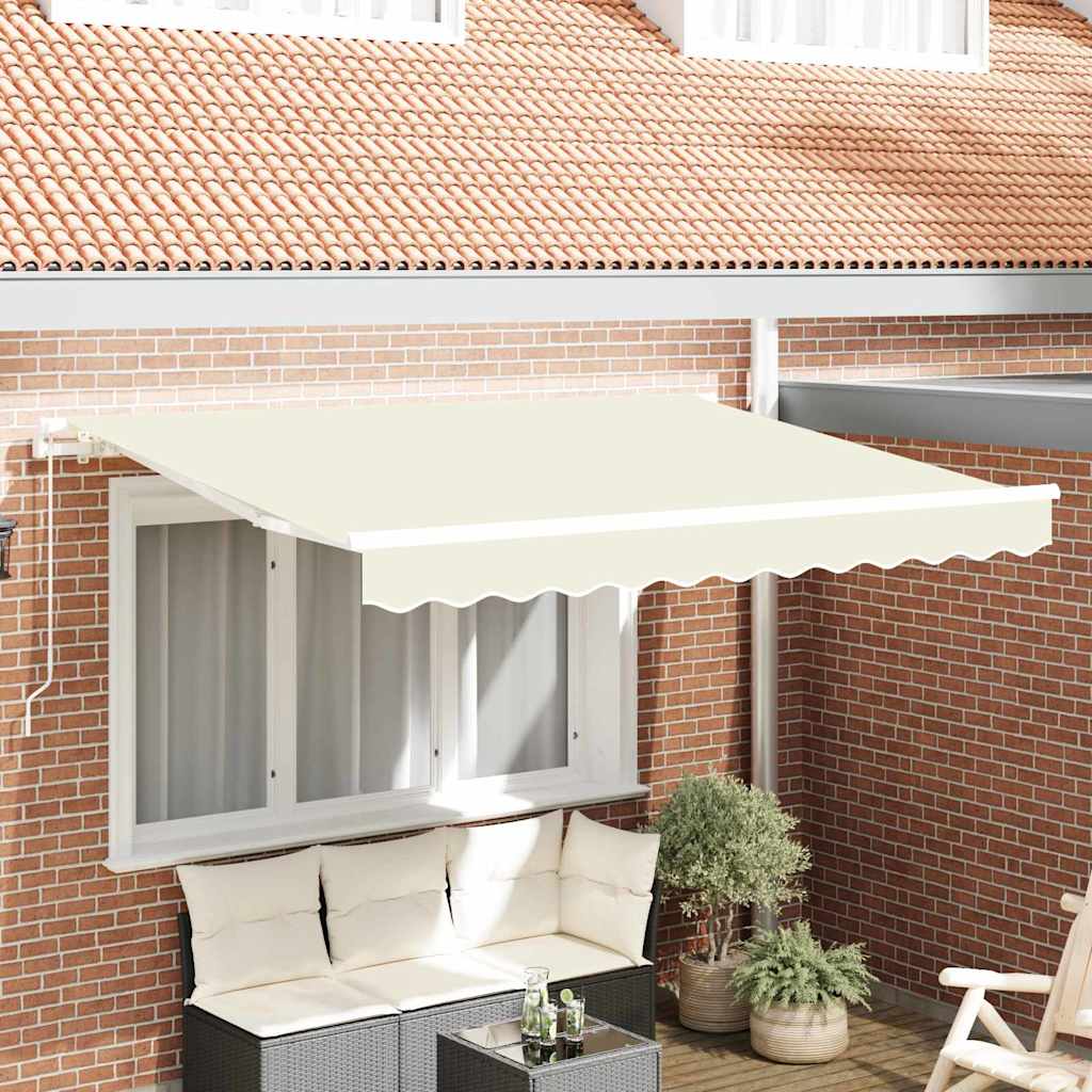 Utrækkelig Markise Creme 300 x 200 cm Stof