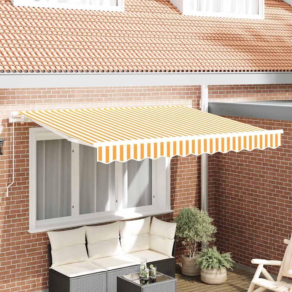 Udtrækkelig markise Gul 300 x 200 cm Stof