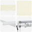 Utrækkelig Markise Creme 350 x 200 cm Stof