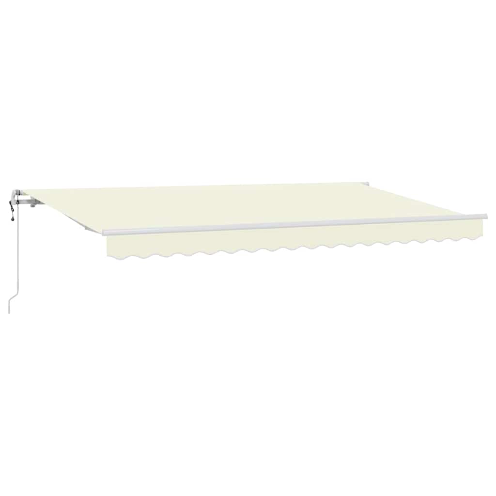 Utrækkelig Markise Creme 350 x 200 cm Stof