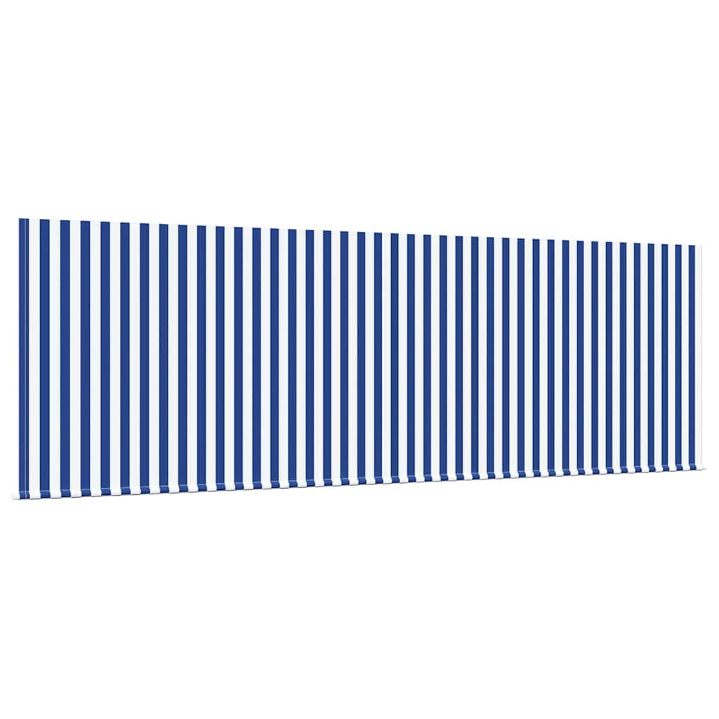 Utrækkelig Markise Stribet Blå 350 x 200 cm Stof
