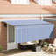 Utrækkelig Markise Blå og Hvid 350 x 200 cm