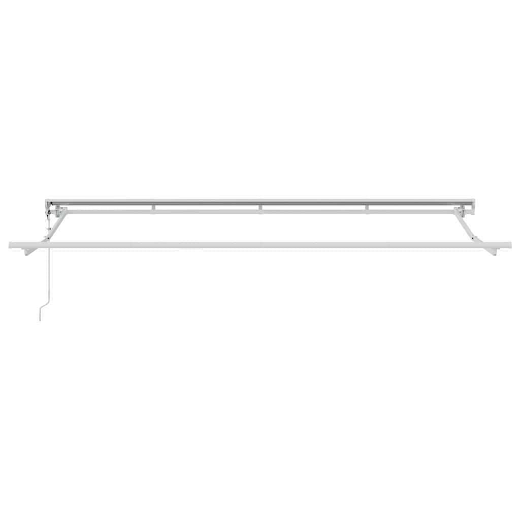 Utrækkelig Markise Creme 350 x 200 cm Polyester og Aluminium