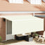 Utrækkelig Markise Creme 350 x 200 cm Polyester og Aluminium