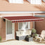 Markiseramme Orange og Sort 350 x 200 cm