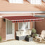 Utrækkelig Markise Orange 350 x 200 cm Stof