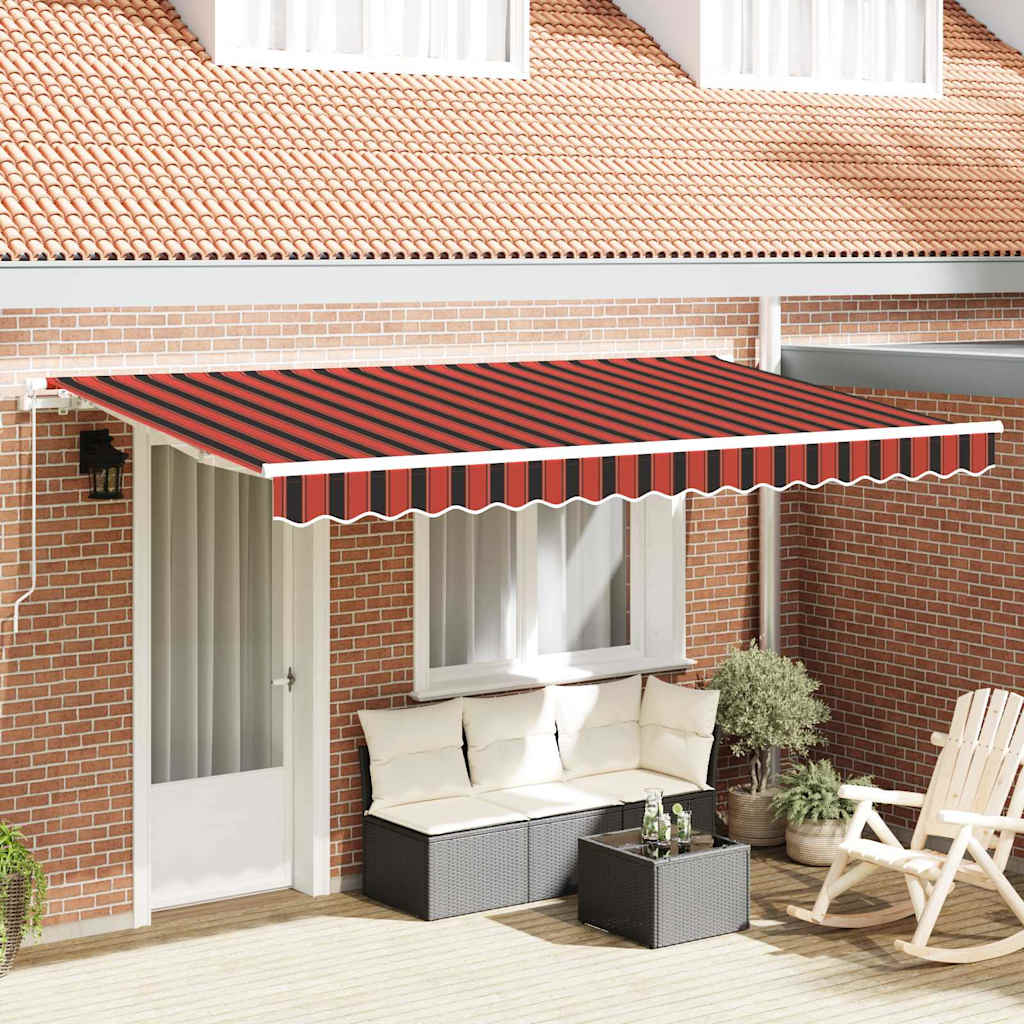 Utrækkelig Markise Orange 350 x 200 cm Stof