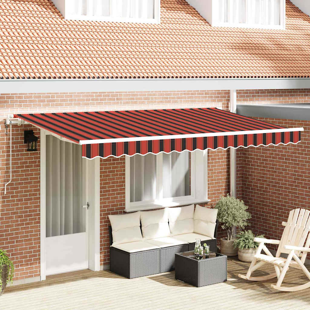 Utrækkelig Markise Orange 350 x 200 cm Stof