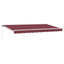 Markiseramme Bordeaux 350 x 200 cm Polyester med PU belægning
