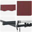 Utrækkelig Markise Bordeaux 350 x 200 x 165 cm Stof