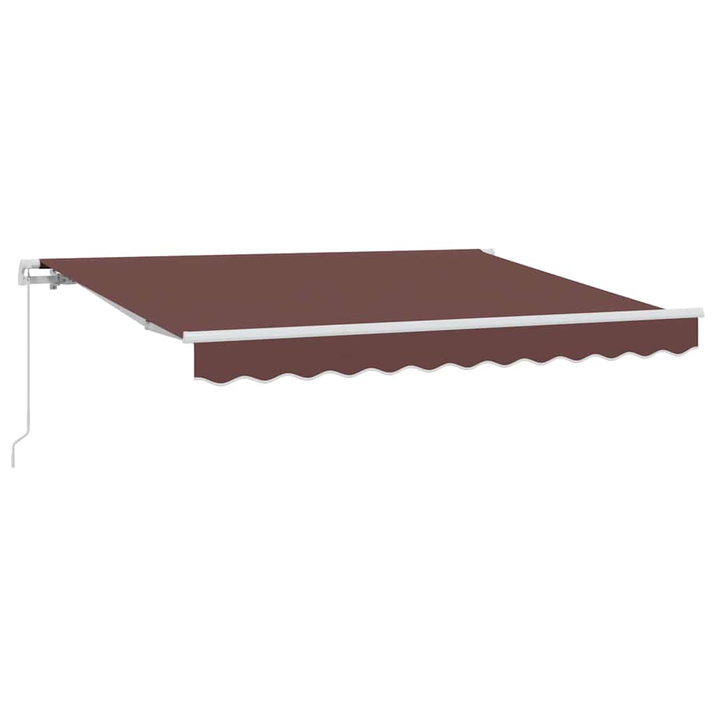 Utrækkelig Markise Brun 350 x 200 cm Stof