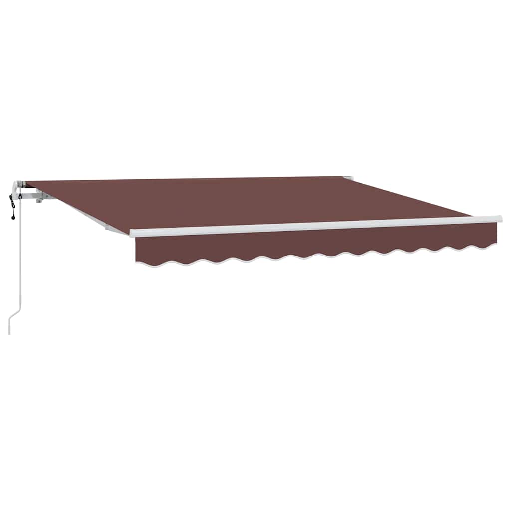Utrækkelig Markise Brun 350 x 200 cm Stof