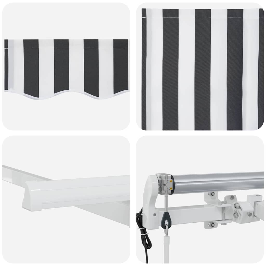 Utrækkelig Markise Antracit 350 x 200 cm Stof