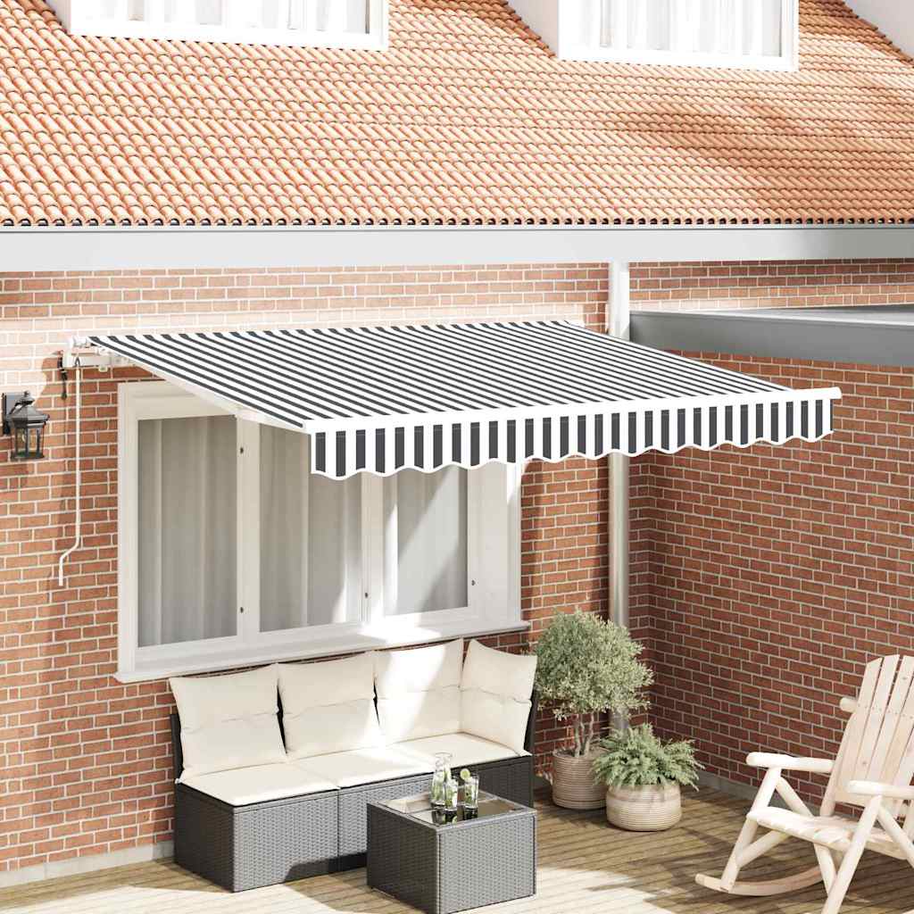 Utrækkelig Markise Antracit 350 x 200 cm Stof