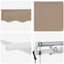 Udtrækkelig markise Beige 350 x 200 cm Stof