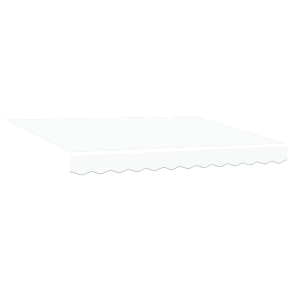 Utrækkelig Markise Hvid 350 x 200 cm Stof