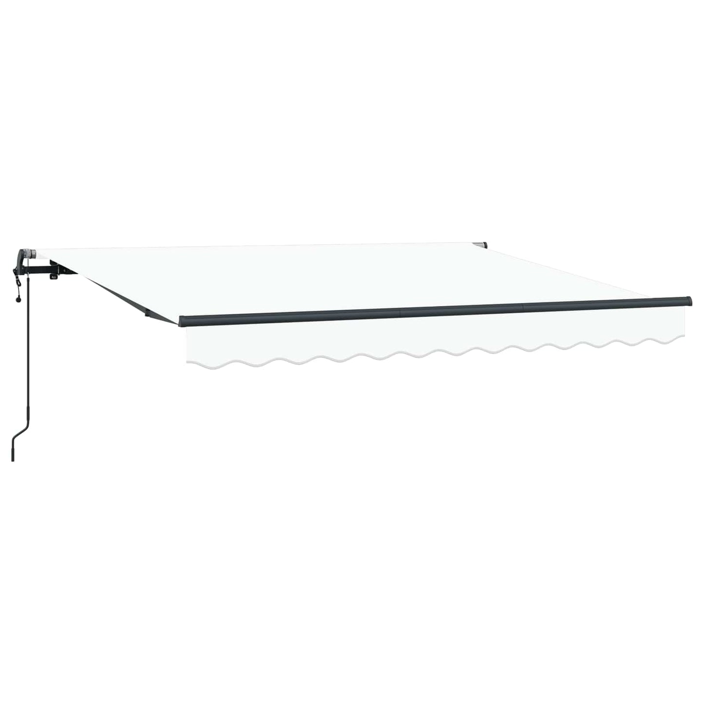 Utrækkelig Markise Hvid 350 x 200 cm Stof