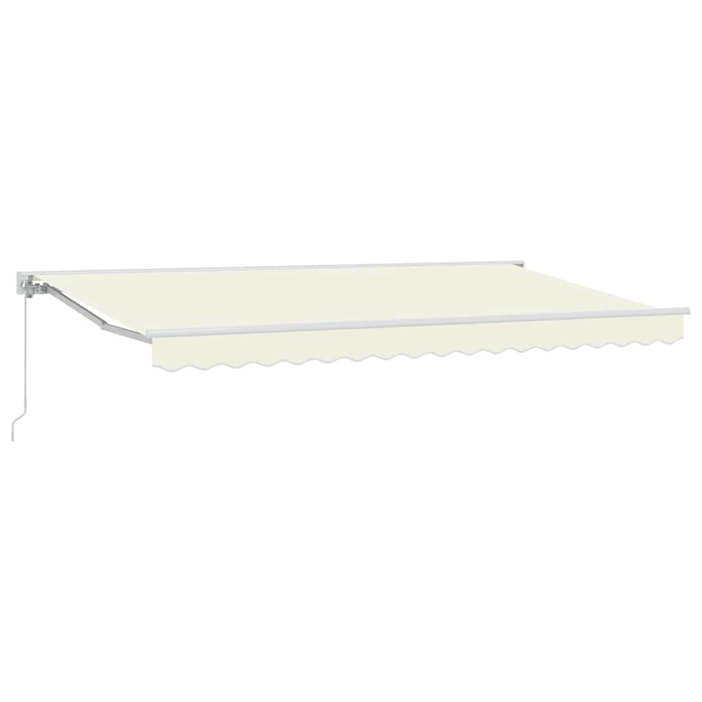 Markiseramme Creme 400 x 200 cm Polyester med PU belægning