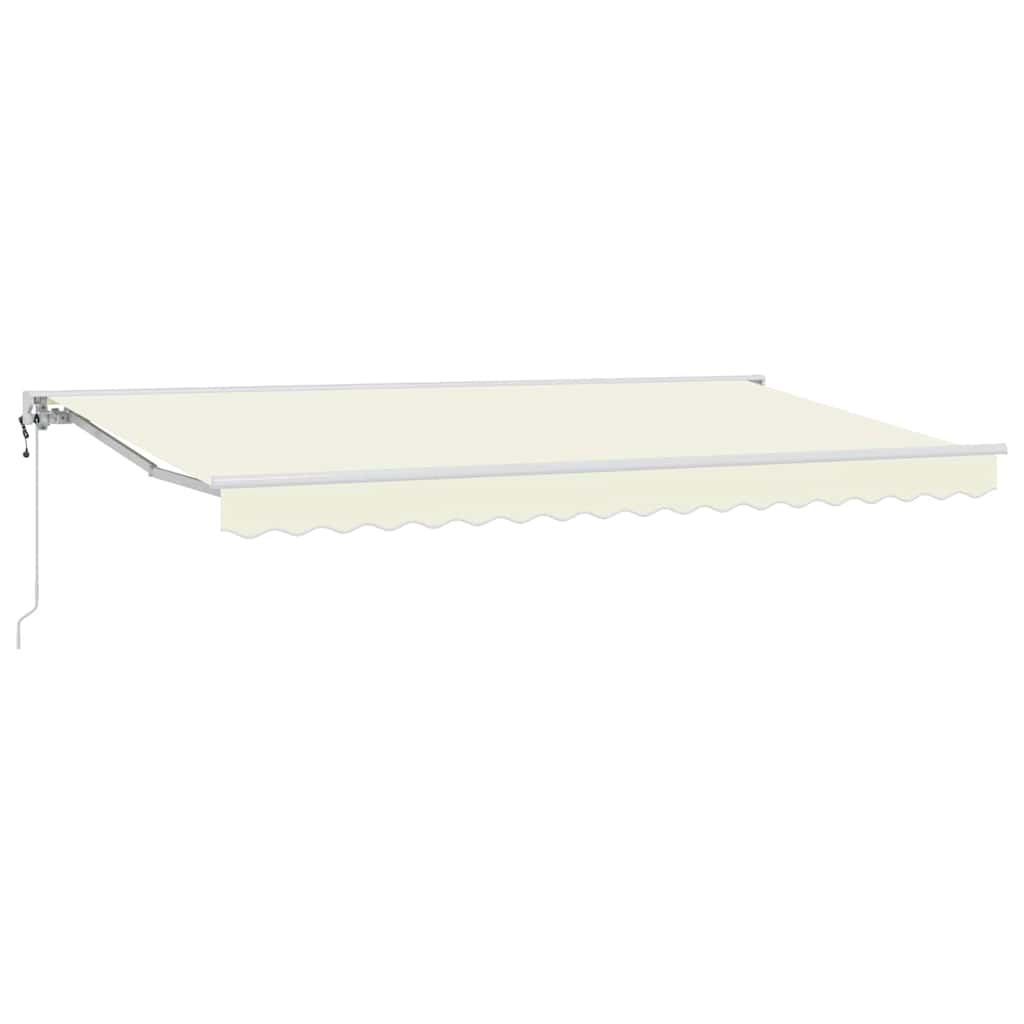Markiseramme Creme 400 x 200 cm Polyester med PU belægning