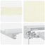 Utrækkelig Markise Creme 400 x 200 cm Polyester og Aluminium