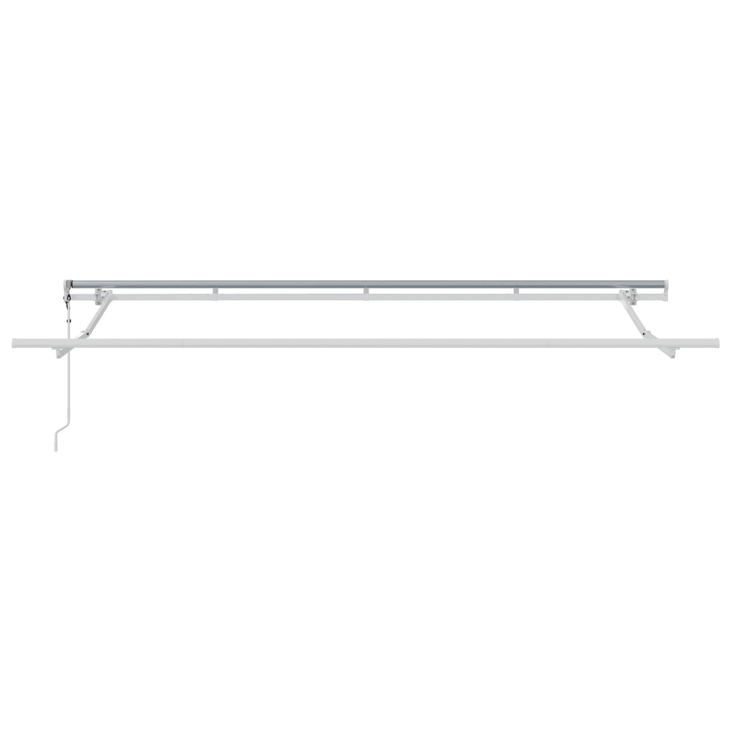 Utrækkelig Markise Creme 400 x 200 cm Polyester og Aluminium
