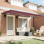 Utrækkelig Markise Bordeaux 400 x 200 cm Stof