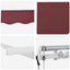 Utrækkelig Markise Bordeaux 400 x 200 cm Stof