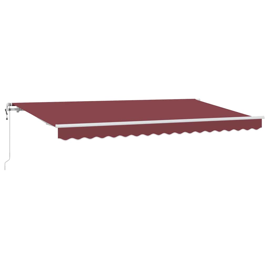 Utrækkelig Markise Bordeaux 400 x 200 cm Stof