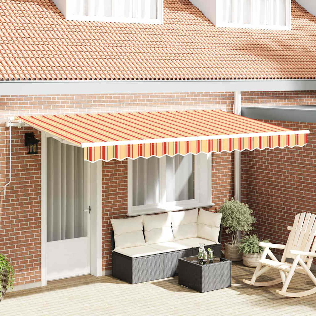 Udtrækkelig markise Gul 400 x 200 cm Stof