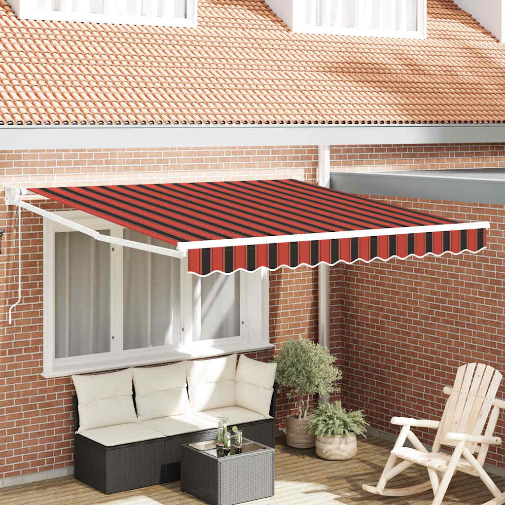 Udtrækkelig markise Orange og Brun 300 x 250 cm