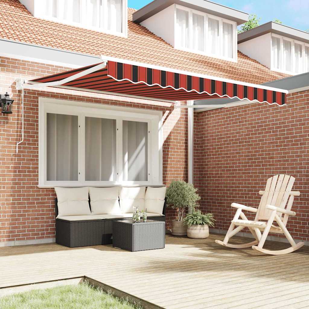 Udtrækkelig markise Orange og Brun 300 x 250 cm