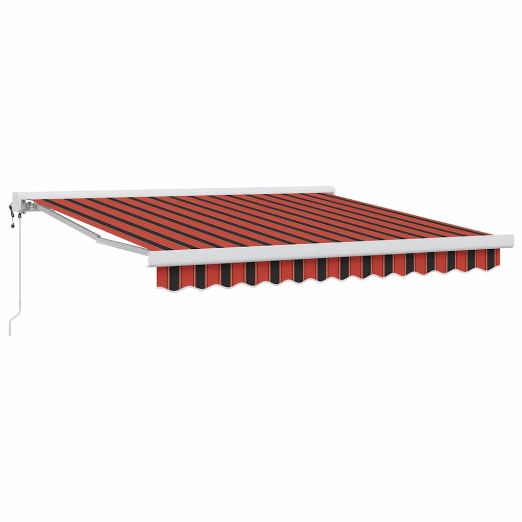 Udtrækkelig markise Orange og Brun 300 x 250 cm Stof og Metal