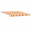 Udtrækkelig markise Gul og orange 300 x 250 cm