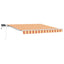 Udtrækkelig markise Gul og orange 300 x 250 cm