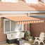 Udtrækkelig markise Gul og orange 300 x 250 cm