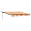 Udtrækkelig markise Gul og orange 300 x 250 cm Polyester