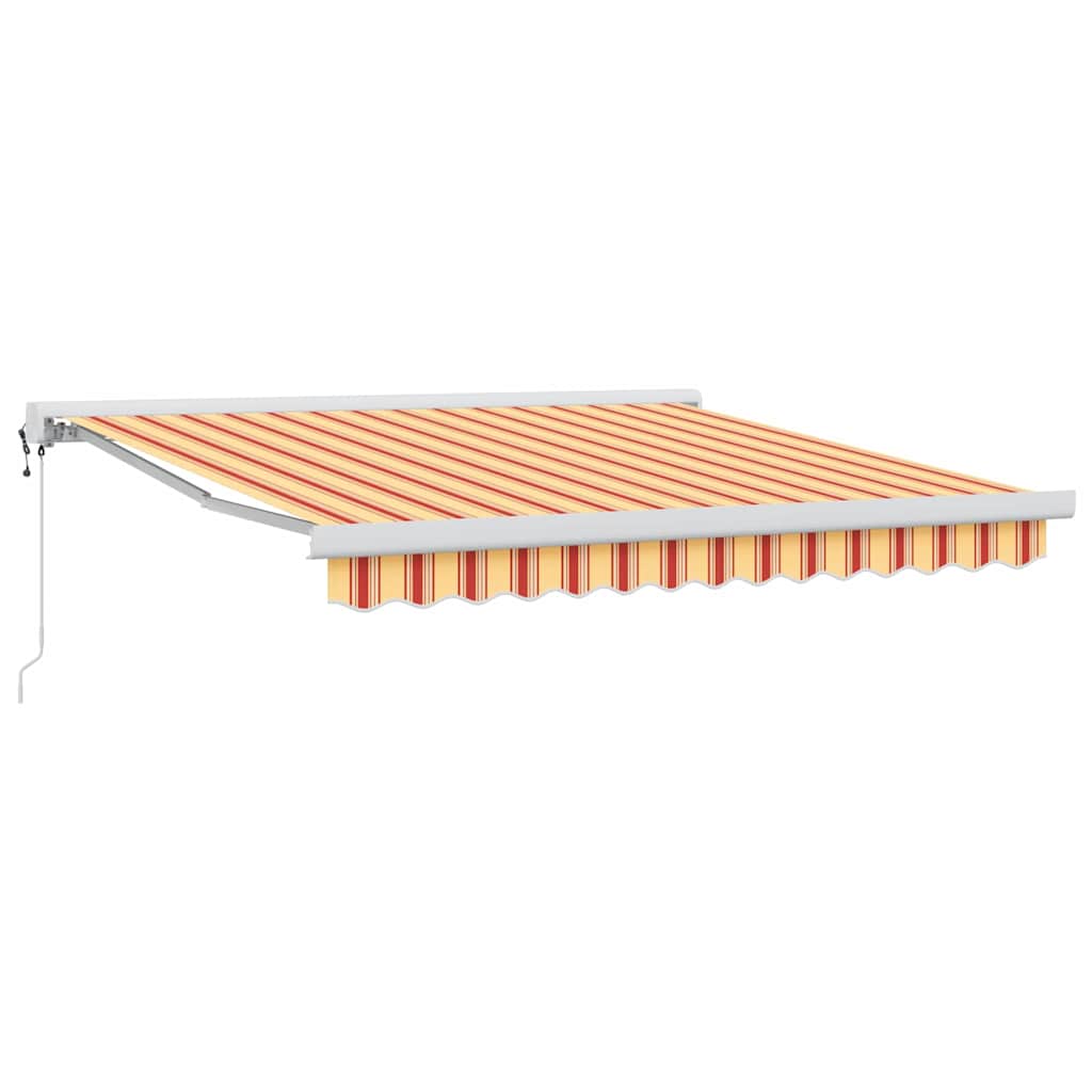 Udtrækkelig markise Gul og orange 300 x 250 cm Stof og Metal