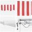 Udtrækkelig markise Rød og Hvid 300 x 250 cm Polyester