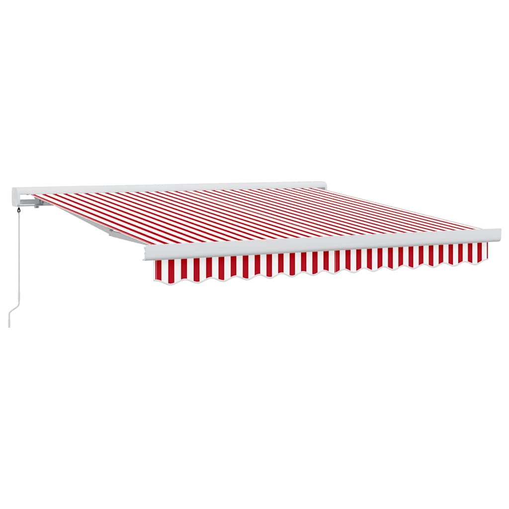 Udtrækkelig markise Rød og Hvid 300 x 250 cm