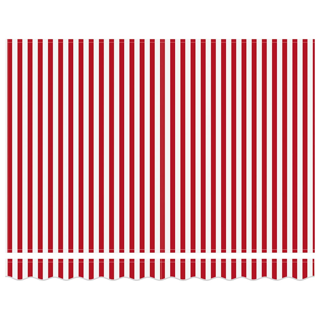Udtrækkelig markise Rød og Hvid 300 x 250 x 165 cm