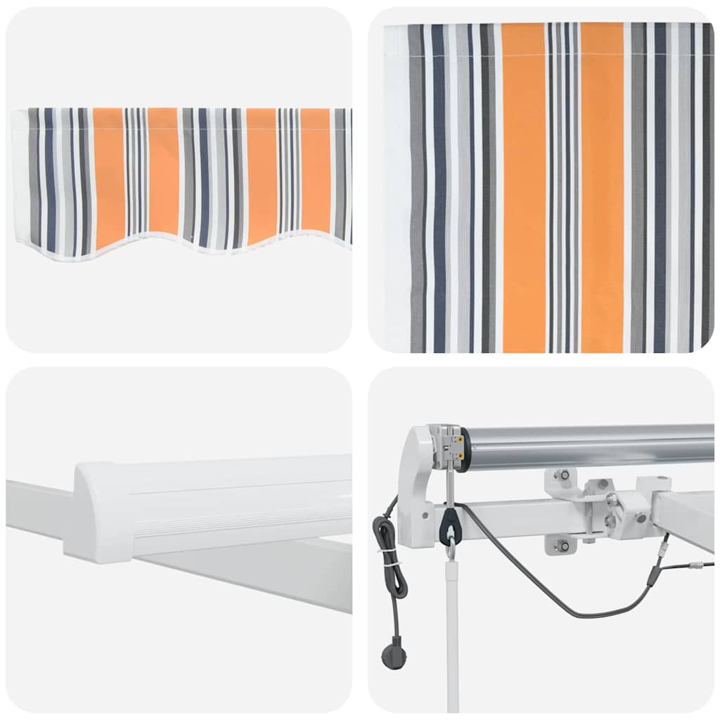 Udtrækkelig markise Flerfarvet 300 x 250 cm Polyester