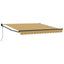 Udtrækkelig markise Flerfarvet 300 x 250 cm Polyester og metal