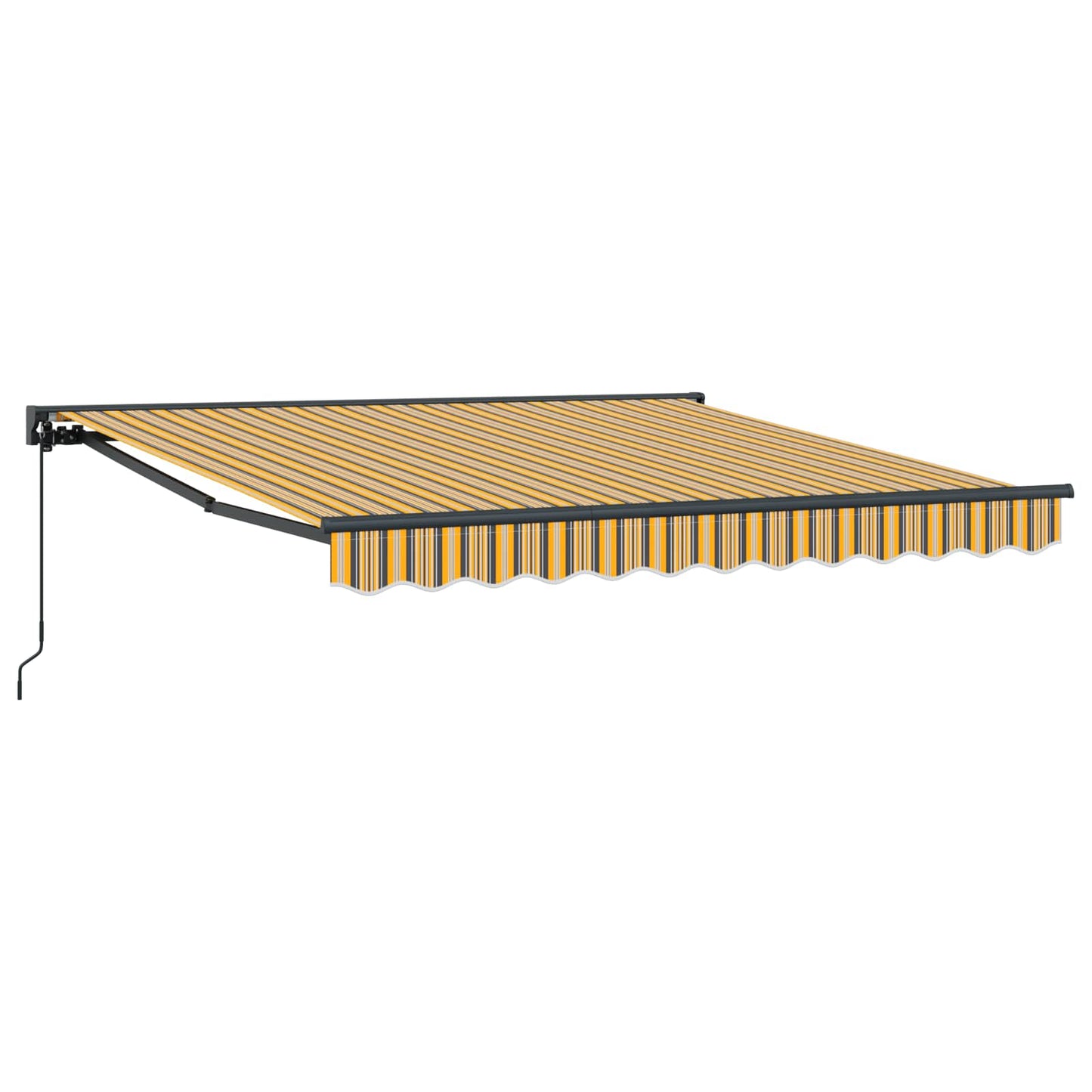 Markiseramme Gul og Grå 300 x 250 cm Polyester med PU belægning