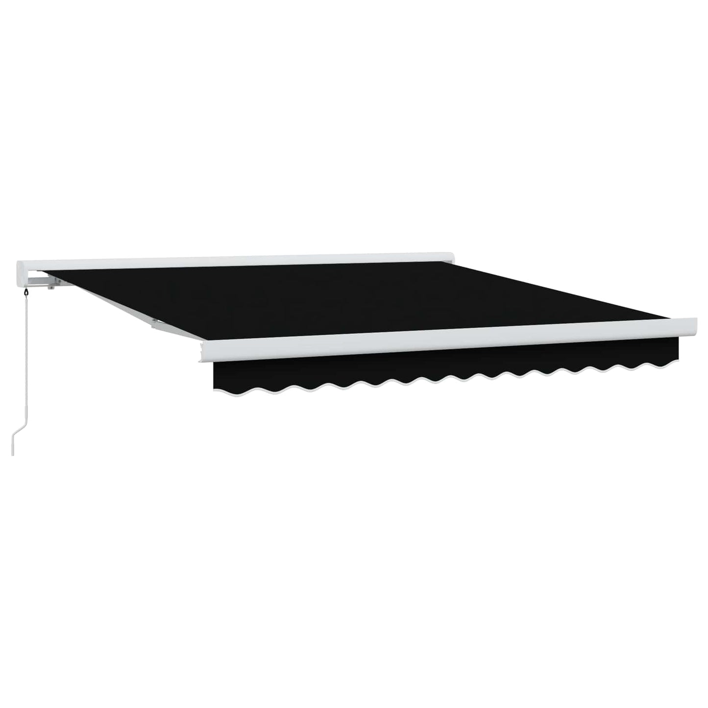 Udtrækkelig markise Sort 300 x 250 cm Canvas og Aluminium