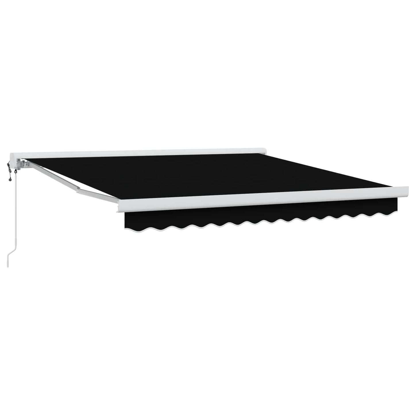Udtrækkelig markise Sort 300 x 250 x 165 cm Stof og Metal