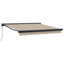 Udtrækkelig markise Beige 300 x 250 cm Stof og Metal